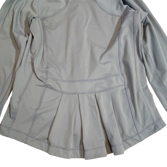 Soybu Athleisure Gray Yoga Set Pants and Pleated Peplum Jacket Women’s SZ small - Picture 3 of 16